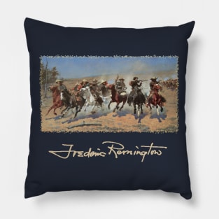 A Dash for Timber by Frederic Remington Pillow