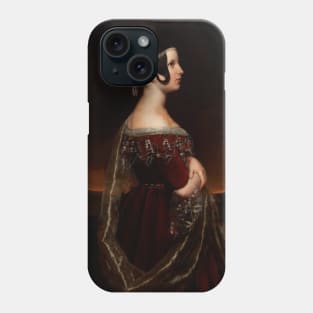 Portrait of a Lady with Pearls by Ary Scheffer Phone Case