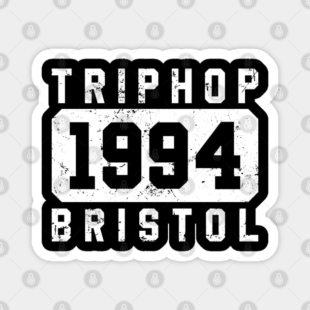 Trip Hop Music - Bristol 1994 Magnet by Sassy The Line Art