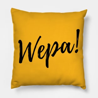 Wepa! | Black Print Pillow