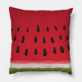 Juicy Red Watermelon Slice Pillow