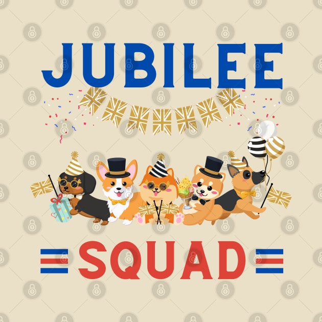 Jubilee Squad | Queen's Platinum Jubilee Party Pups by Auraya Studio