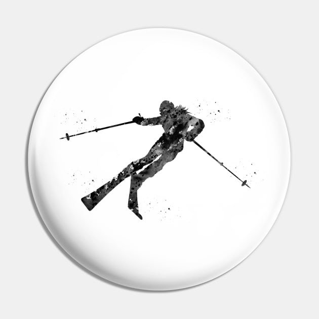 Ski Snow Boarder Pin by erzebeth