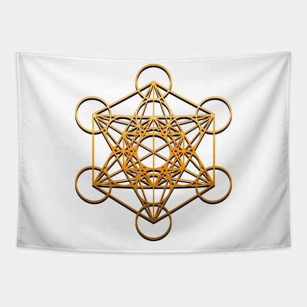 Metatron cube Tapestry by Awank.13