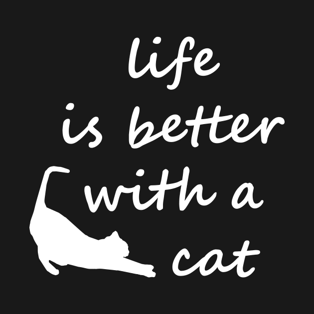 Life Is Better With A Cat by Lasso Print