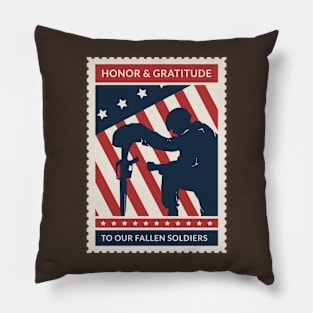 Honor the Fallen Soldiers Pillow