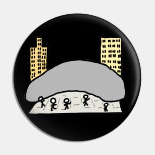 Chicago Bean Pin