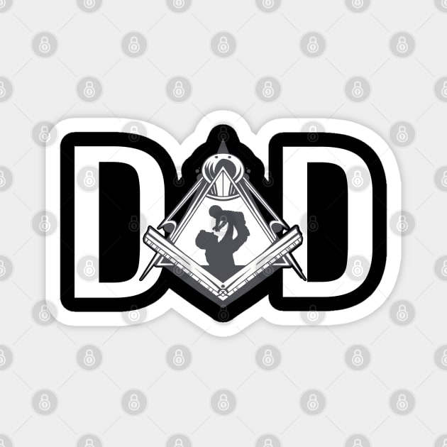 Masonic Dad Freemasonry Fathers Day Freemason Magnet by JayD World