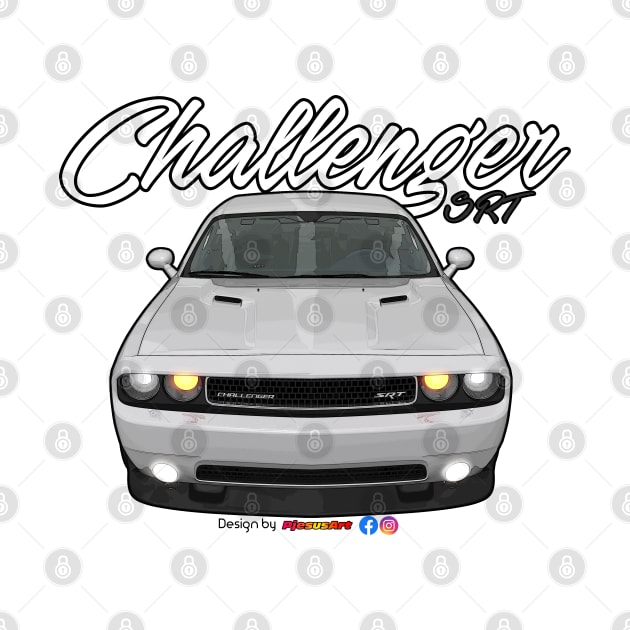 Challenger SRT8 White by pjesusart by PjesusArt