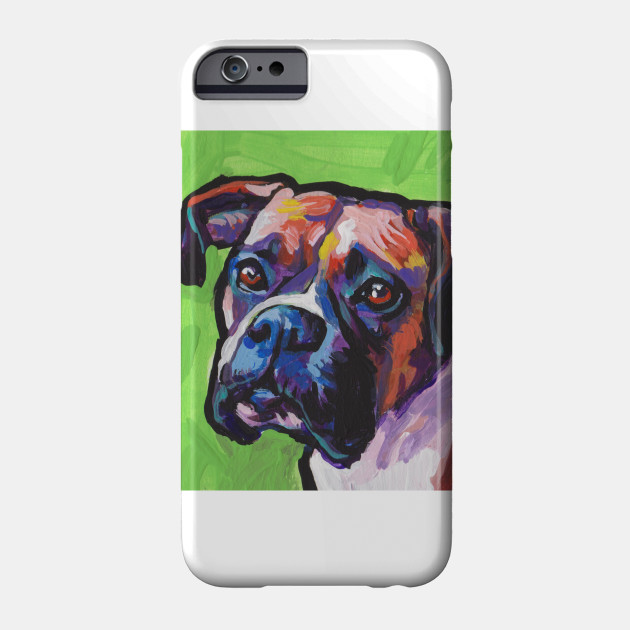 Boxer Dog Bright Colorful Pop Dog Art Boxer Dog Phone Case
