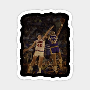 Kareem Abdul Jabbar vs Laimber Vintage Magnet