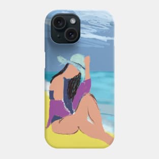 Woman on the Beach Phone Case