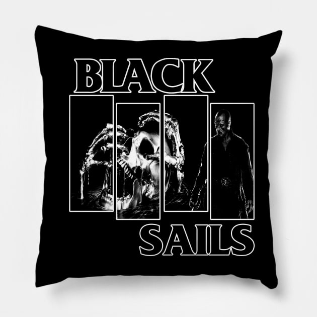 Black Sails Pillow by The Dark Vestiary