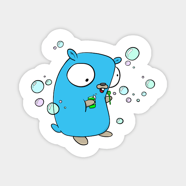 Bubble gopher Magnet by MariaNinfa