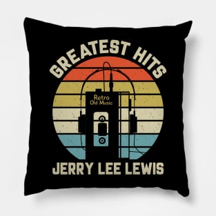 Greatest Hits Jerry Retro Walkman Lee Lewis Vintage Art Pillow