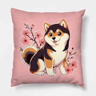 sakura shiba Pillow