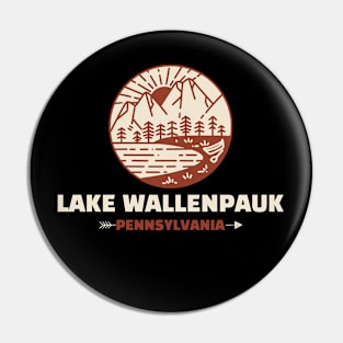 Retro Lake Wallenpauk Pin