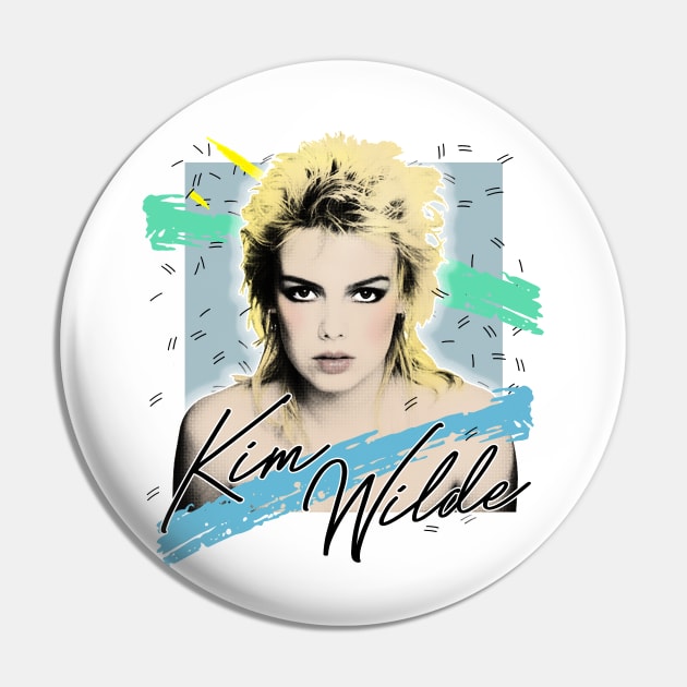 Kim Wilde / 80s Aesthetic Fan Art Design Pin by DankFutura