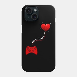 Gamer controller valentines day Phone Case