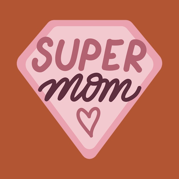 Mother's Day Tee - "Super Mom" Design, Comfortable Casual Wear, Celebrate Mom's Day in Style, Thoughtful Gift for Moms by TeeGeek Boutique