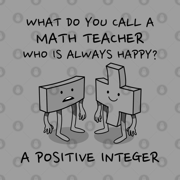 Happy Math Teacher Pun Gift by RJS Inspirational Apparel