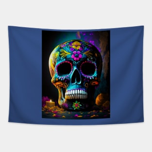 Day of The Dead Skull Tapestry