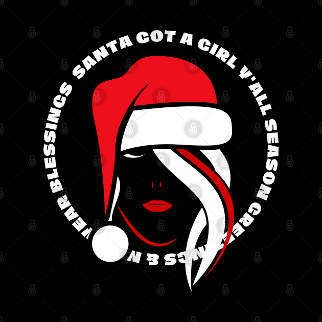 Lady In Santa Hat by GraphXFashions