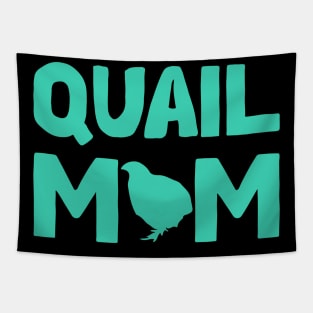 Quail Mom Tapestry