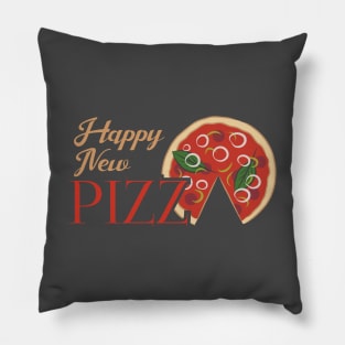 Happy New Pizza Pillow