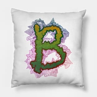 initial b Pillow