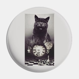 cat on watch Pin