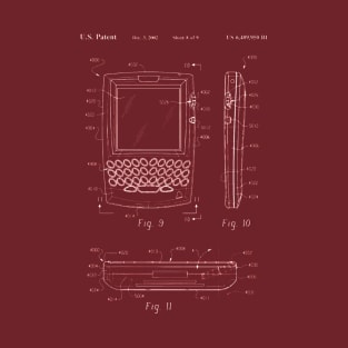 Blackberry Patent Blueprint T-Shirt