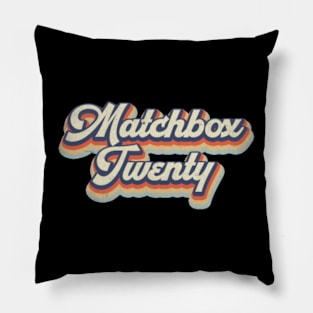 Retro Matchbox Pattern 70s 80s 90s Birthday Classic Style Pillow