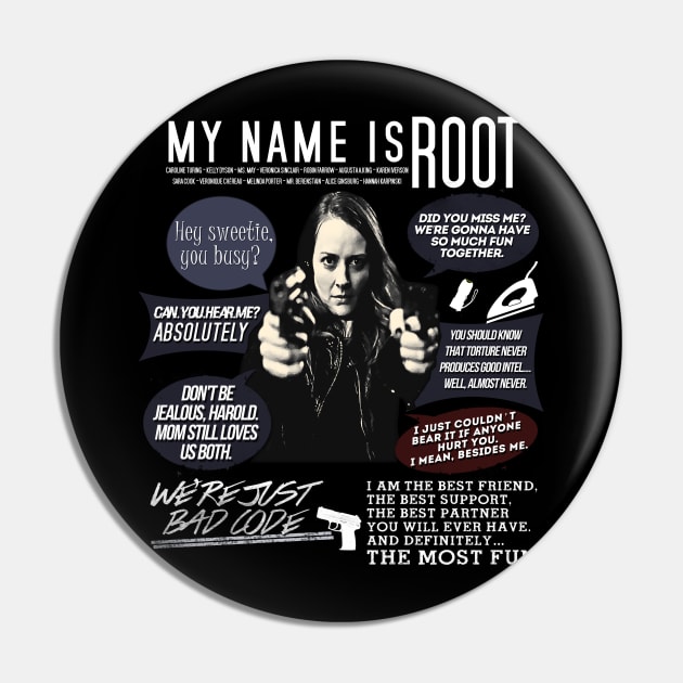 Root - Person of interest Pin by samaritan100
