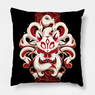 Fox Spirit - cute nine tailed fox Pillow