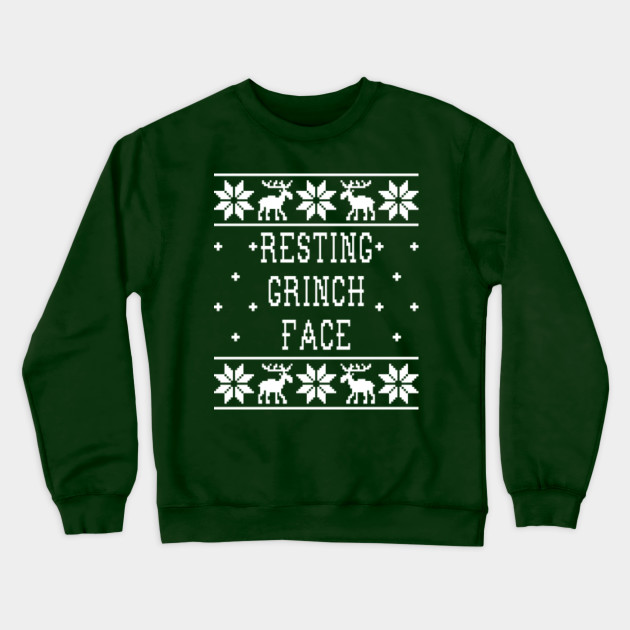 grinch face sweatshirt