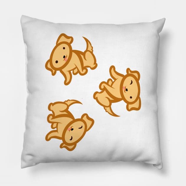 Dogs (Yellow Lab)! Pillow by Kashidoodles