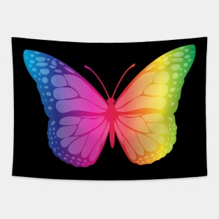 LGBT butterfly rainbow color Tapestry