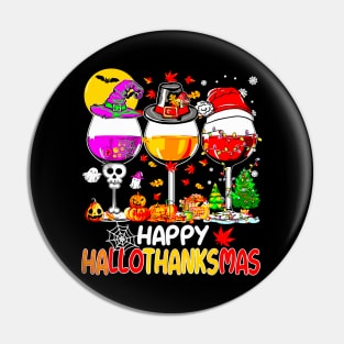 Halloween Thanksgiving Christmas Happy Hallothanksmas Pin