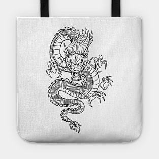 Classic chinese dragon Tote