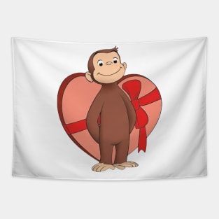 Curious George Valentine's Tapestry