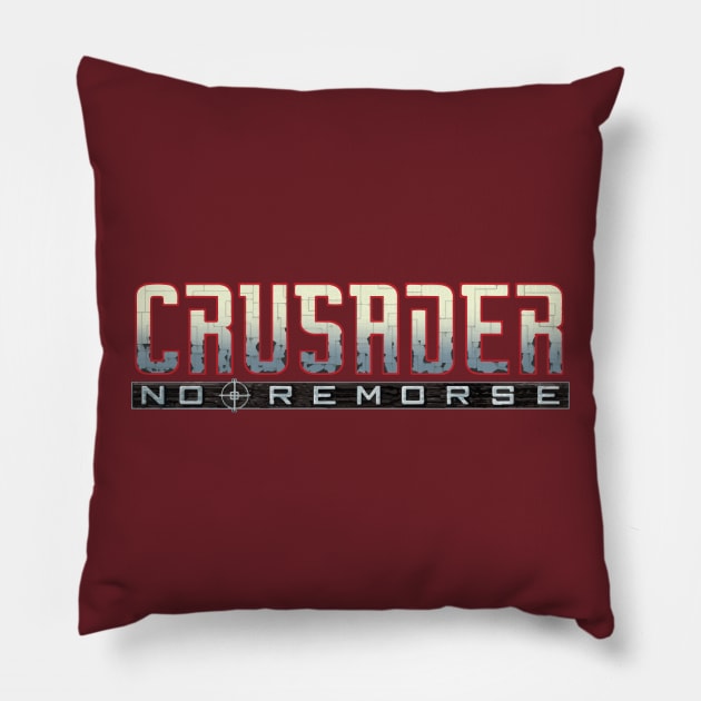 Crusader No Remorse Pillow by Arend Studios