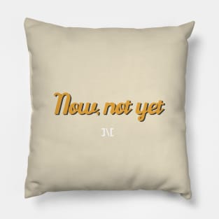 Now Not Yet Funky Design Pillow