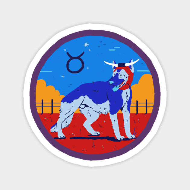 Good Boy Astrology Society - Taurus Front And Back Magnet by DefinitelyJenny