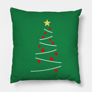 Minimal Christmas Tree Pillow