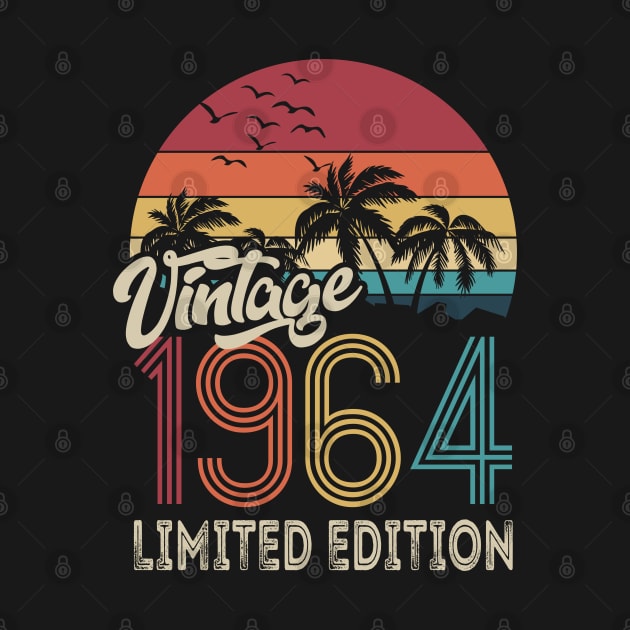 60th Birthday 1964 Limited Edition Retro Gift by Macphisto Shirts