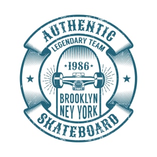 Skateboarding logo in retro style T-Shirt
