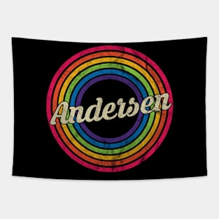 Andersen - Retro Rainbow Faded-Style Tapestry