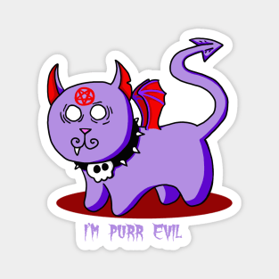 I'm Purr Evil Demon Kitty Magnet