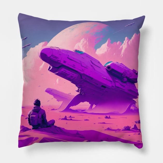 Vapor Planet Pillow by theusher